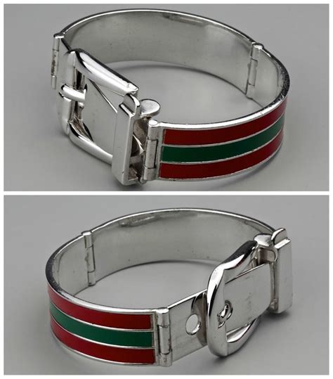 gucci vintage enamel bracelet|second hand Gucci jewellery.